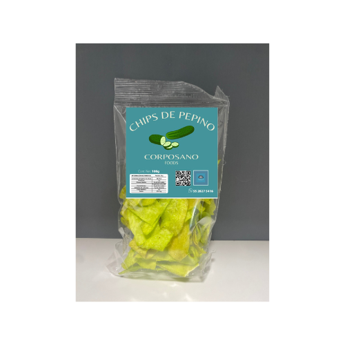 Chips de pepino sabor limón